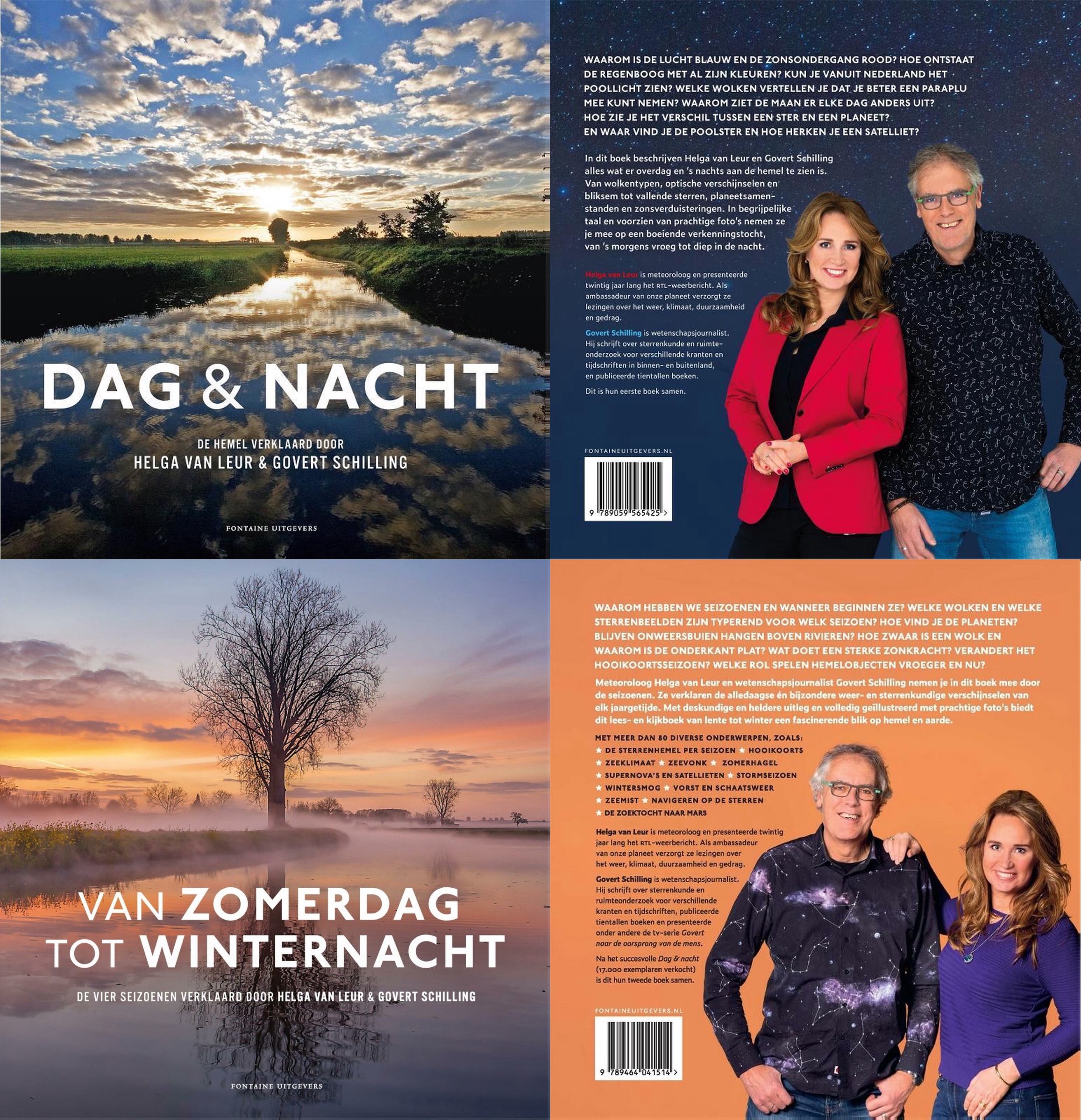 kaften van doeken Dag en Nacht en Van zomerdag tot winternacht